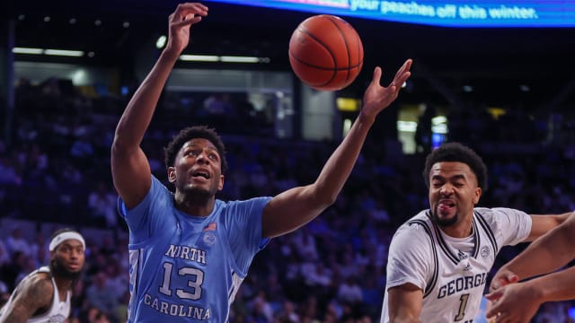 UNC basketball forward Jalen Washington at Georgia Tech